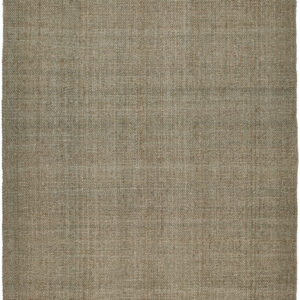 5' X 8' Green And Tan Hand Woven Area Rug