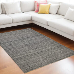 9' X 12' Gray Hand Woven Area Rug
