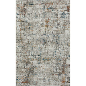 4' X 6' Gray Abstract Distressed Area Rug