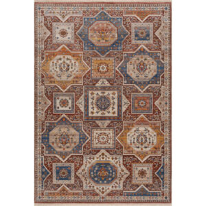 9' X 12' Red Southwestern Area Rug