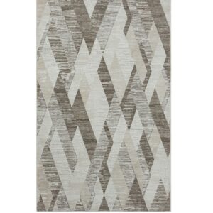 8' X 10' Gray Geometric Area Rug