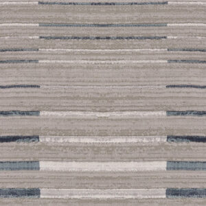 8' Ivory And Blue Abstract Runner Rug