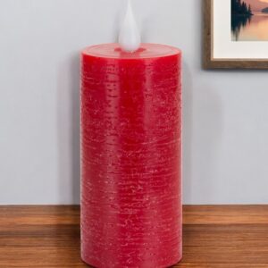 5" Red Flameless Pillar Candle