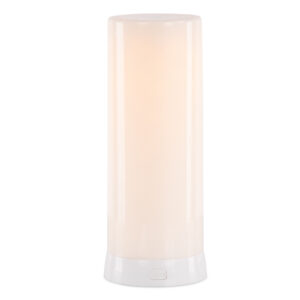 8" White Flameless Designer Candle