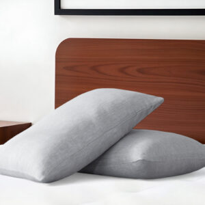 Set of Two Cloud Linen King Pillowcases