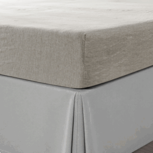 Light Gray Linen California King Fitted sheet