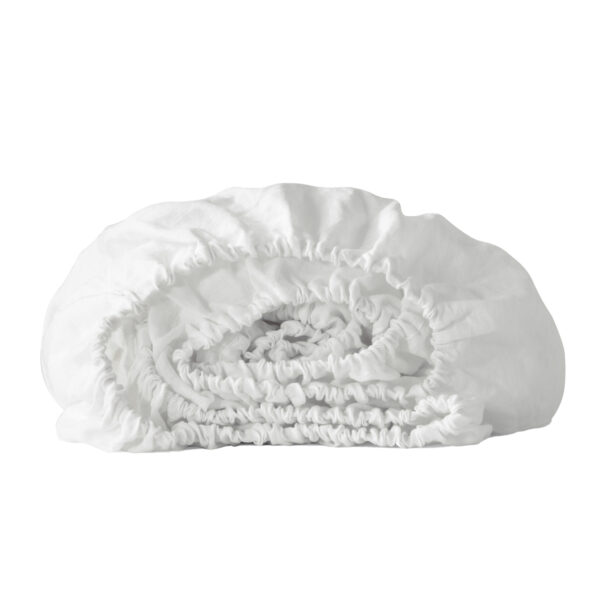 Ivory Linen Queen Fitted sheet