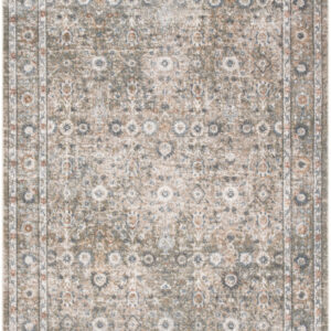 9' X 12' Gray Oriental Power Loom Area Rug