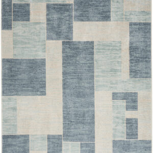 4' X 6' Gray Oriental Power Loom Distressed Washable Area Rug