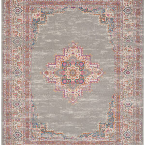 12' X 18' Blue Moroccan Power Loom Distressed Area Rug