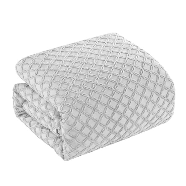 Gray Twin Polyester 180 Thread Count Washable Duvet Cover Set