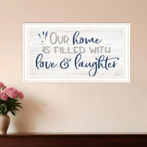 Our Home White Framed Print Wall Art