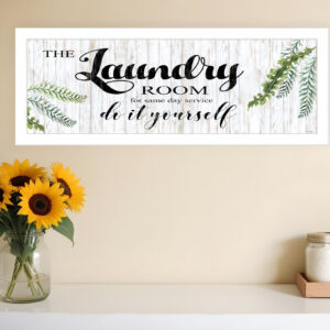 The Laundry Room White Framed Print Laundry Wall Art