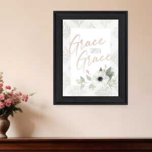 Grace Upon Grace Black Framed Print Wall Art