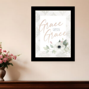 Grace Upon Grace Black Framed Print Wall Art