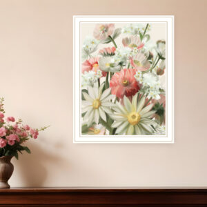 Summer Wildflowers For You White Framed Print Wall Art