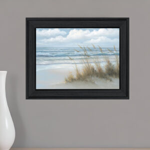 Sea Oats Black Framed Print Wall Art