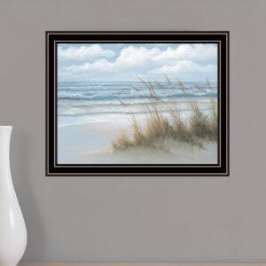 Sea Oats Black Framed Print Wall Art