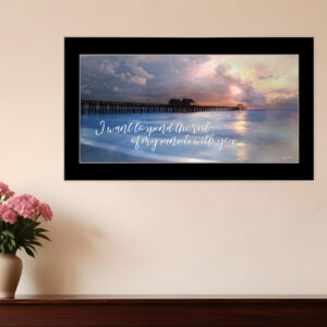 Rest of My Sunsets Black Framed Print Wall Art