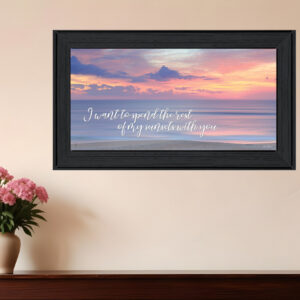 Rest of My Sunsets Black Framed Print Wall Art