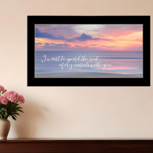 Rest of My Sunsets Black Framed Print Wall Art