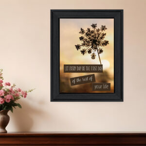 The First Day Black Framed Print Wall Art