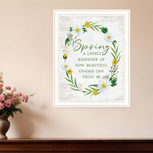 Spring Reminder White Framed Print Wall Art