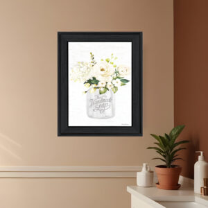 Bathroom Flower Ja Black Framed Print Bathroom Wall Art