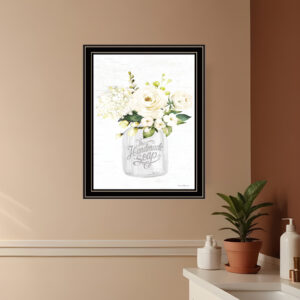 Bathroom Flower Ja Black Framed Print Bathroom Wall Art