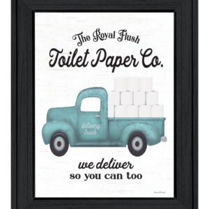 Toilet Paper Co Black Framed Print Bathroom Wall Art