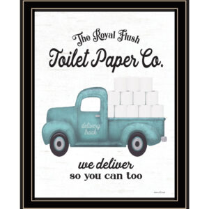 Toilet Paper Co Black Framed Print Bathroom Wall Art