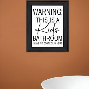 Kids Bathroom Black Framed Print Bathroom Wall Art