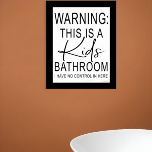 Kids Bathroom Black Framed Print Bathroom Wall Art