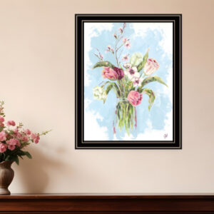 Flourish Black Framed Print Wall Art