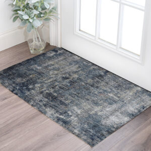 2' X 3' Ivory And Gray Abstract Area Rug