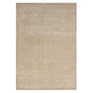 8' X 10' Beige Geometric Area Rug