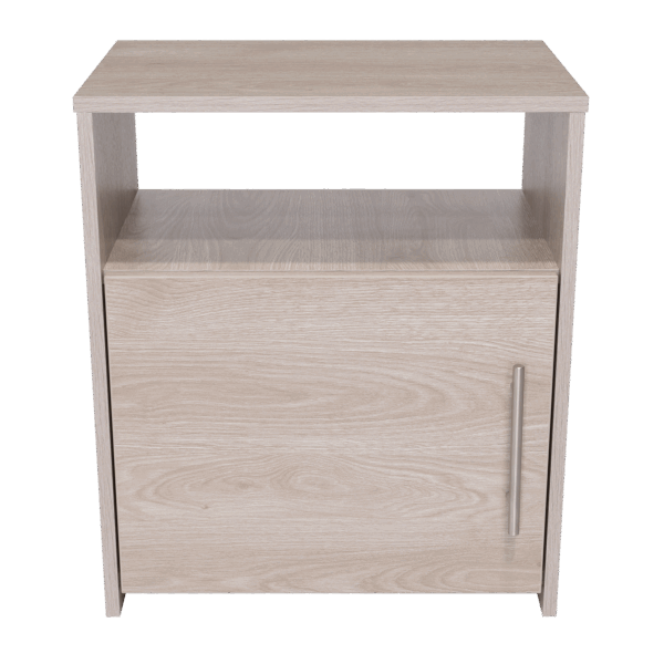 23" Gray Wood Nightstand