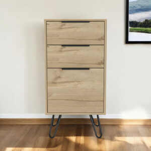 18" Natural Three Drawer Standard Chest