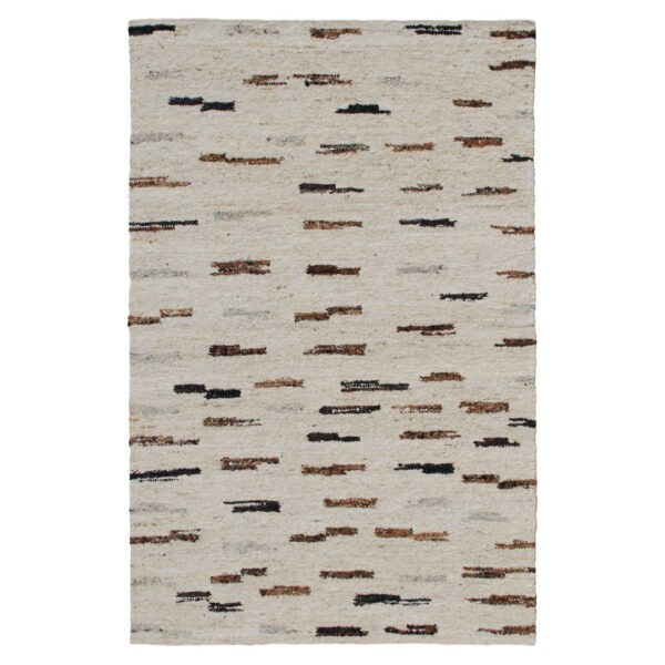 8' X 10' Brown Wool Abstract Hand Woven Area Rug