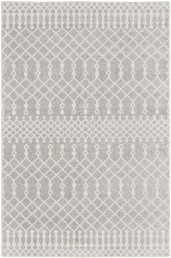 4' X 6' Blue and Ivory Abstract Power Loom Washable Area Rug - Image 2