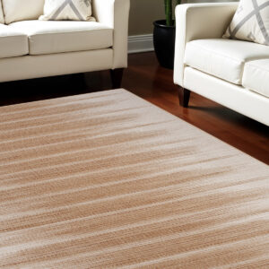 6' X 9' Brown Ombre Distressed Non Skid Area Rug