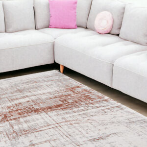 9' X 13' Gray and Yellow Abstract Non Skid Area Rug