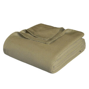 King Sage Cotton Woven Chevron Blanket