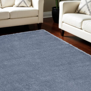 8' X 10' Blue Shag Area Rug