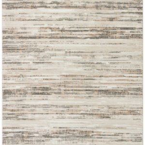 4' X 6' Cream Abstract Distressed Area Rug