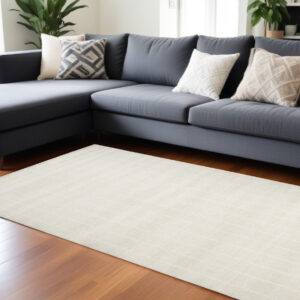 9' X 12' Cream Geometric Area Rug