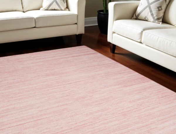 8' X 10' Pink Washable Area Rug