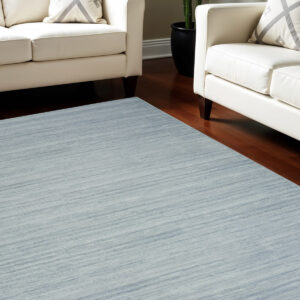8' X 10' Aqua Washable Area Rug