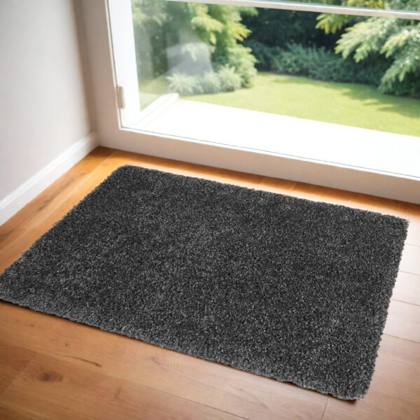 3' X 4' Gray Shag Area Rug