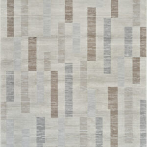 8' X 11' Beige and Brown Abstract Distressed Area Rug